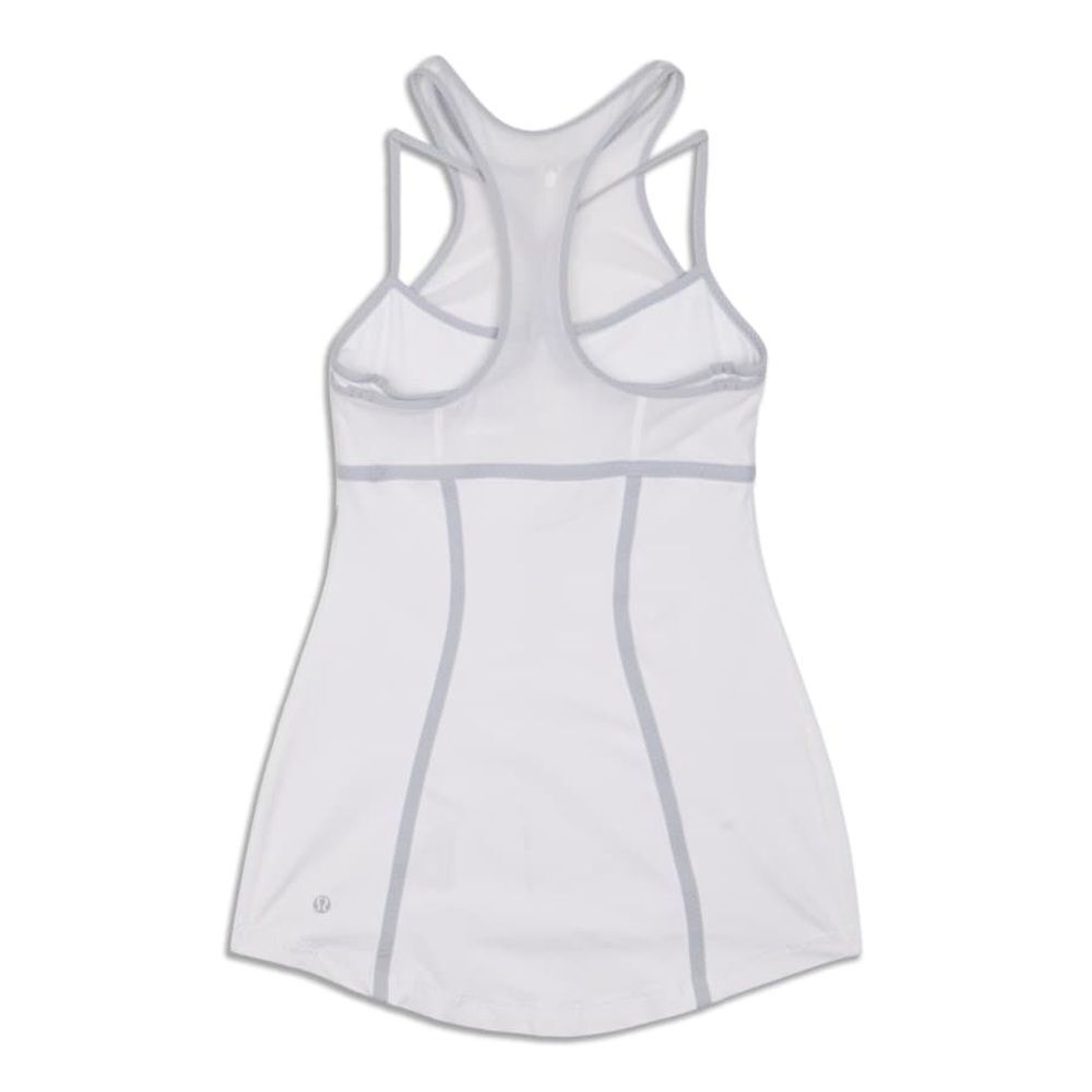 LULULEMON Pedal Pace Women's Tank Top White/Silver Fox size 4 EUC - Picture 7 of 10